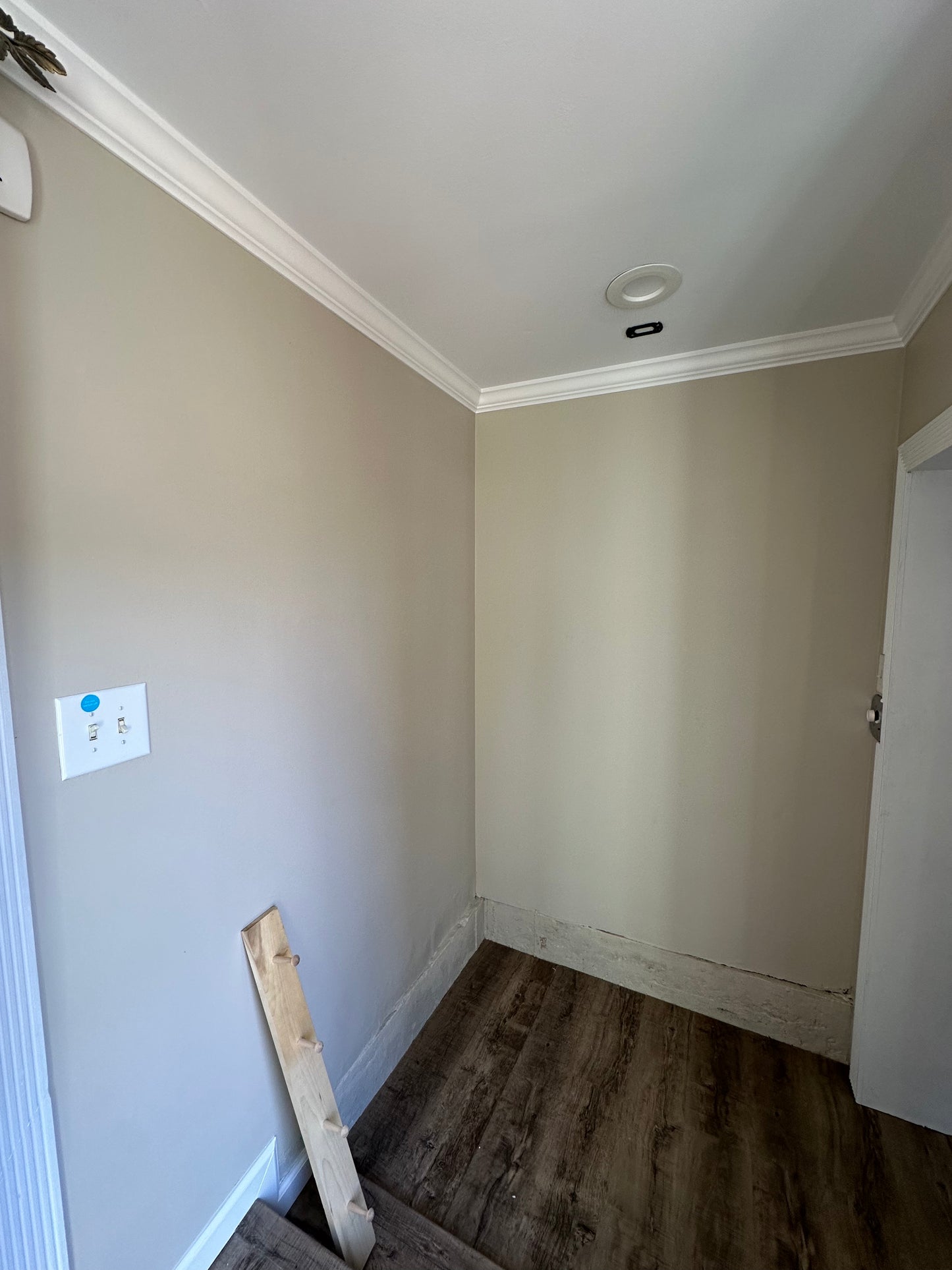 6' Wood peg coat rack